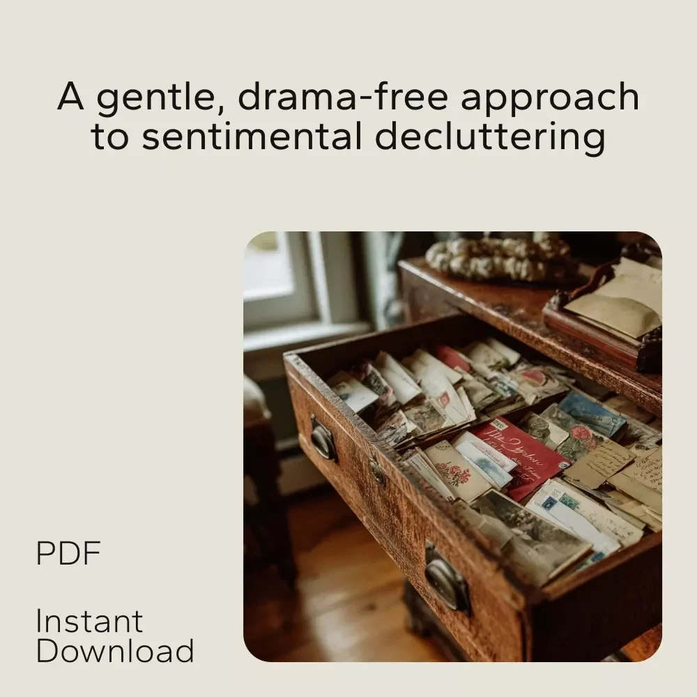 The Gentle Pack for Sentimental Decluttering: A 3-in-1 Bundle to Help You Declutter Without Shame