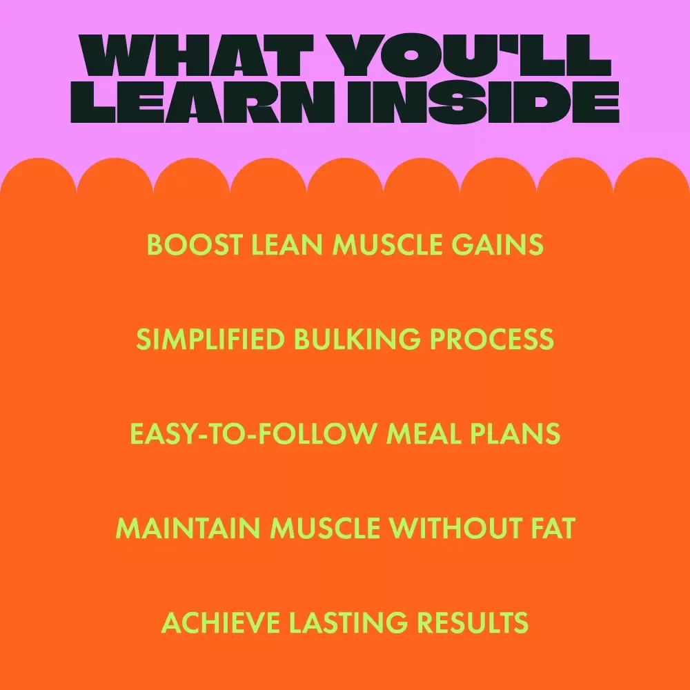 Clean Bulk Nutrition Toolkit - 4-in-1 Bulking Plan Bundle for Lean Muscle Growth