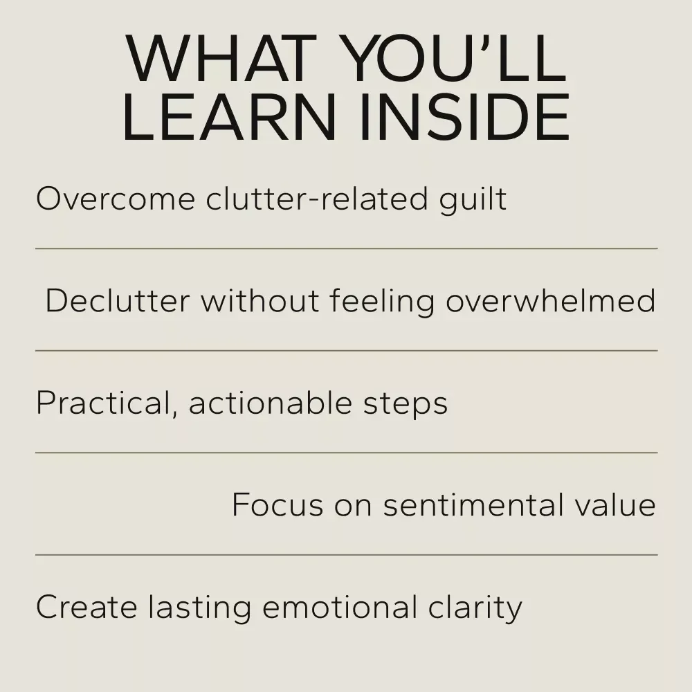 The Gentle Pack for Sentimental Decluttering: A 3-in-1 Bundle to Help You Declutter Without Shame