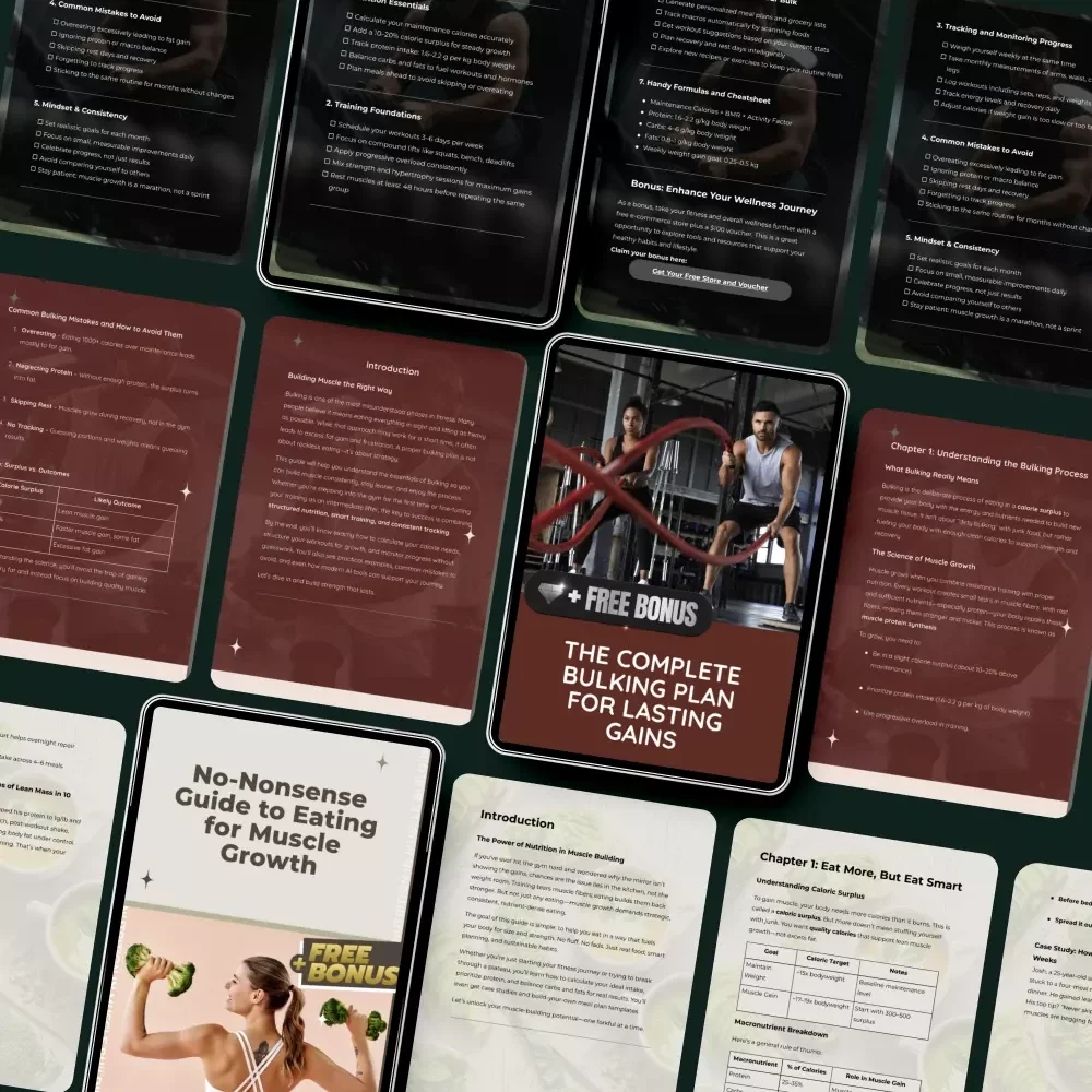 Clean Bulk Nutrition Toolkit - 4-in-1 Bulking Plan Bundle for Lean Muscle Growth