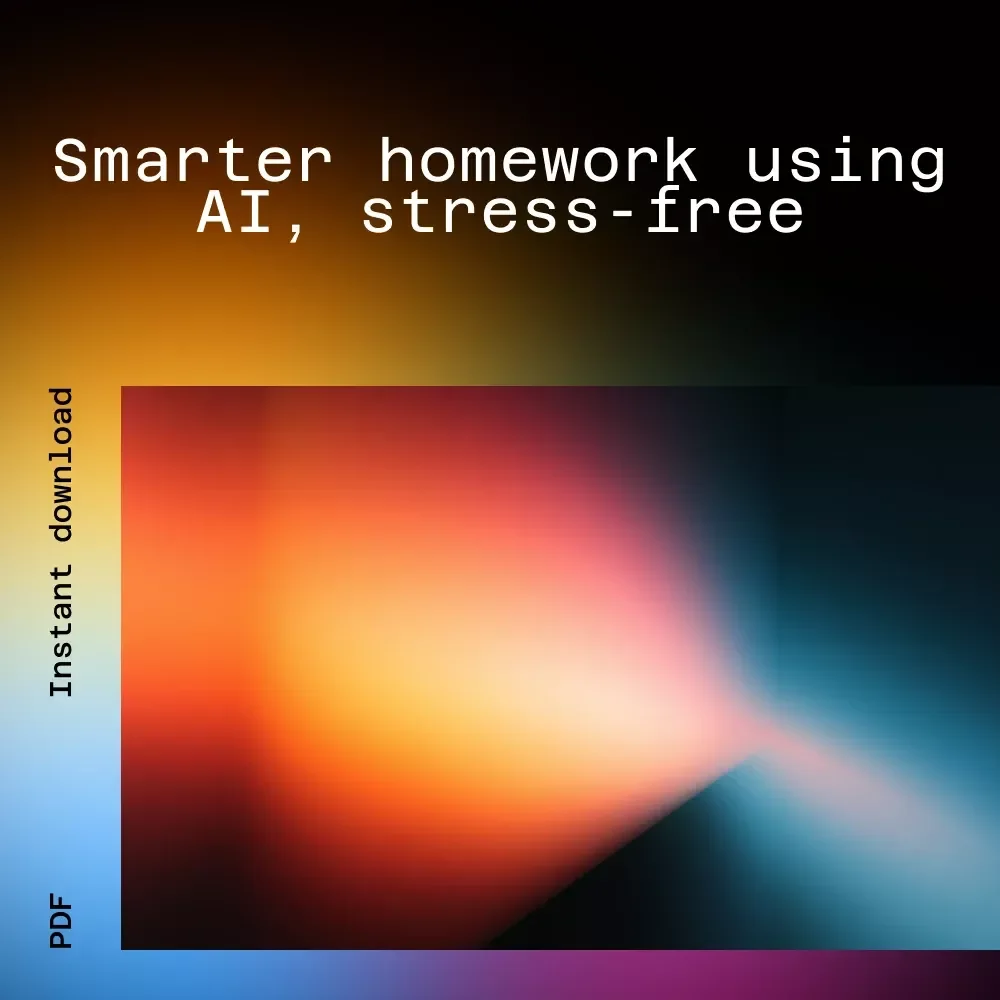 Homework Without Stress Bundle with AI | 4-in-1 Guides, ai support for studying and homework