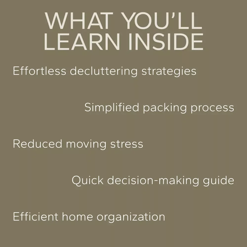 Pre-Move Bundle for Sorting and Packing: 3-in-1 Digital Guide, Checklist, & eBook