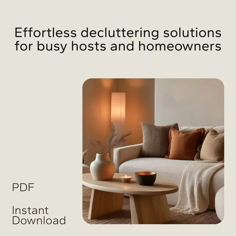 The Fast Declutter System for Busy Hosts: Digital Bundle for Quick Clean Ups