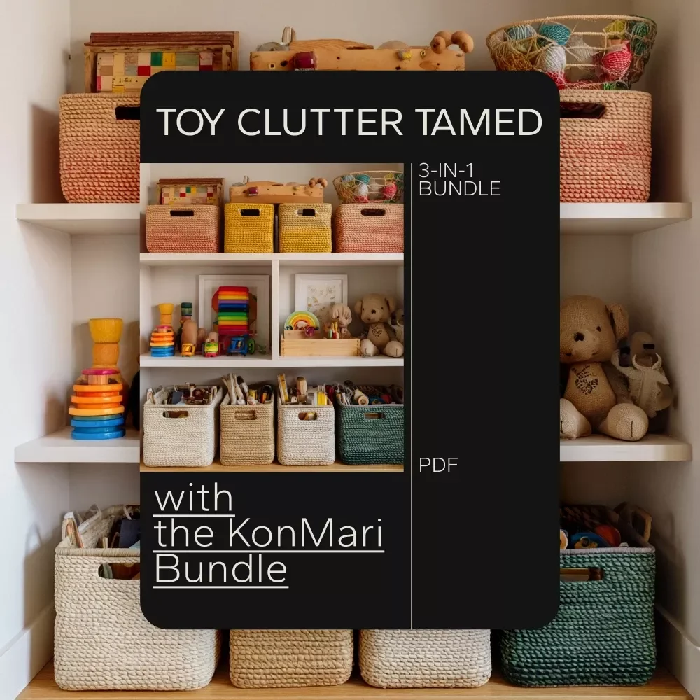 Toy Clutter Tamed with the KonMari Bundle – eBooks, Guides & Checklists for Kids' Rooms