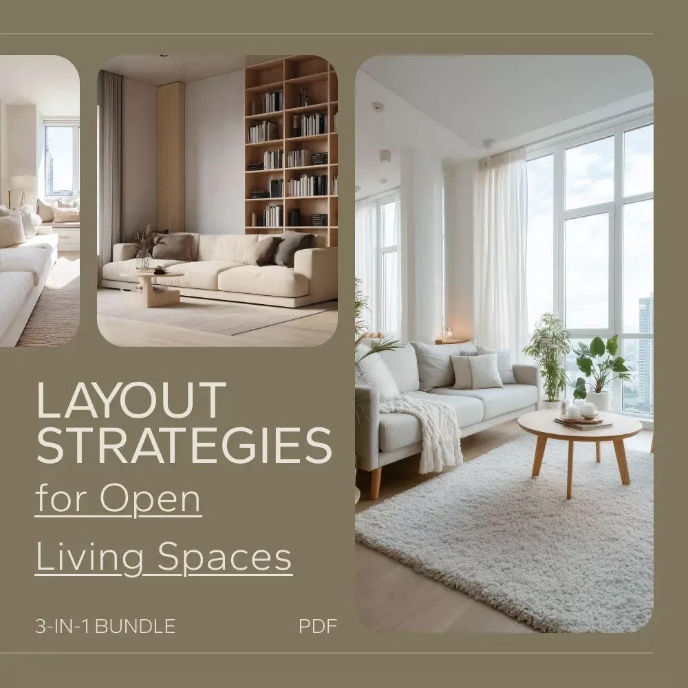 Layout Strategies for Open Living Spaces: 3-in-1 Bundle to Maximize Space and Flow