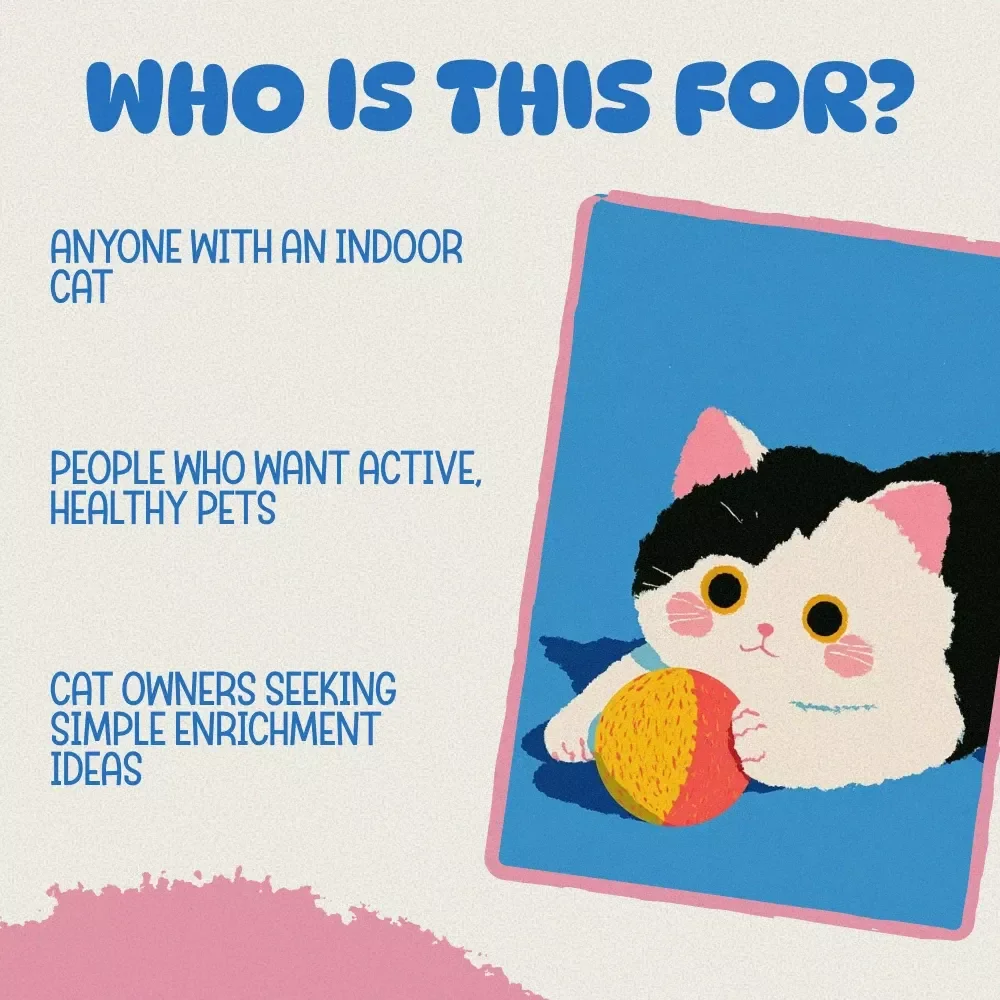 Cat Exercise Pack for a Vibrant, Active Lifestyle - 3-in-1 Bundle of Cat Exercise Checklists