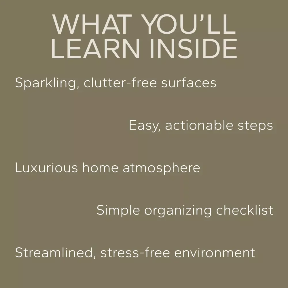 How to Declutter Your Space for a Luxury Feel - 3-in-1 Digital Bundle