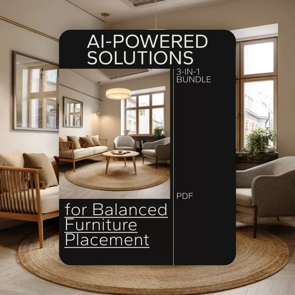 AI-Powered Solutions for Balanced Furniture Placement | 3-in-1 Bundle of Guides, eBooks, and Checklists