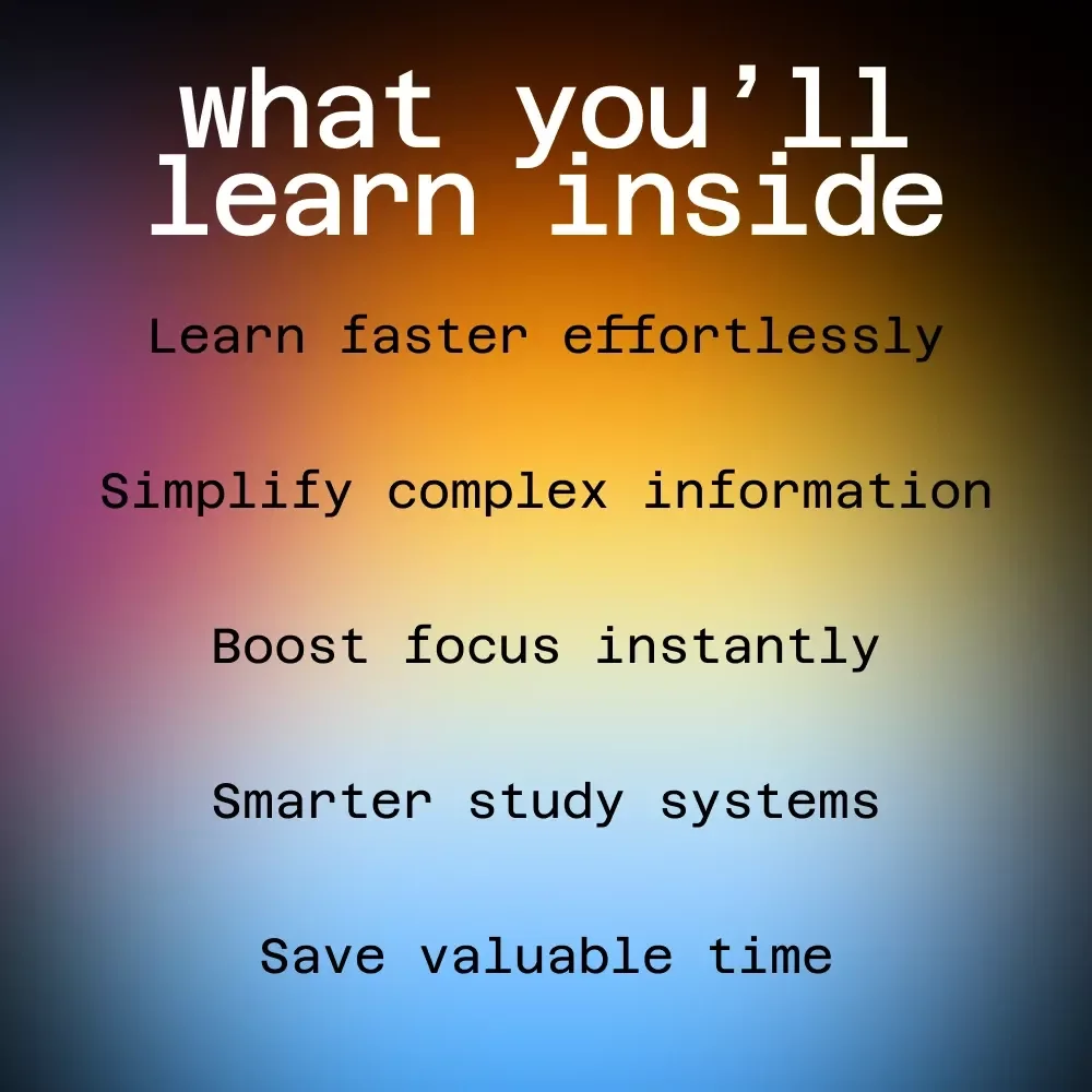 Smart Study AI Bundle for Faster Learning | 4-in-1 Guides to Improve Study & Learning