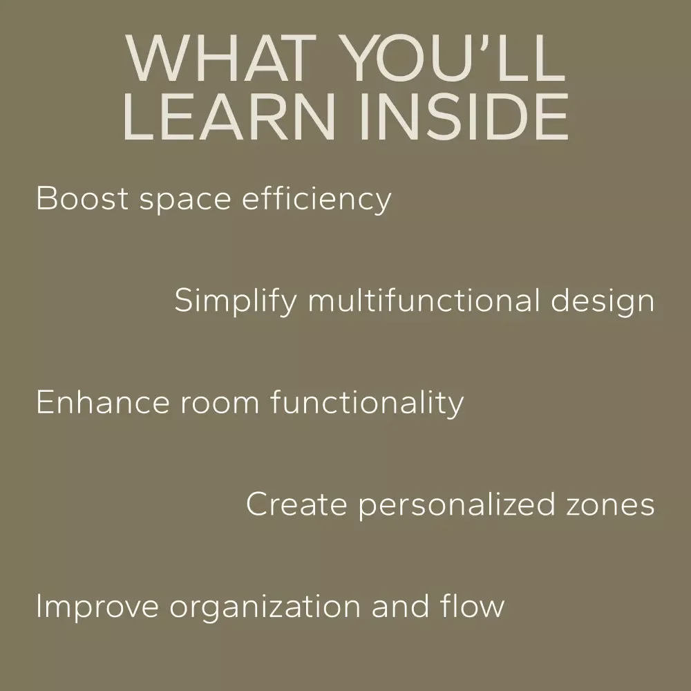 How to Design One Space for Many Uses: 3-in-1 Multifunctional Space Design Bundle