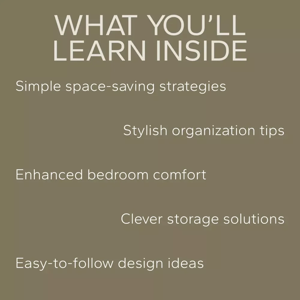 Organizing Your Bedroom for Comfort and Space - 3 in 1 Digital Bundle