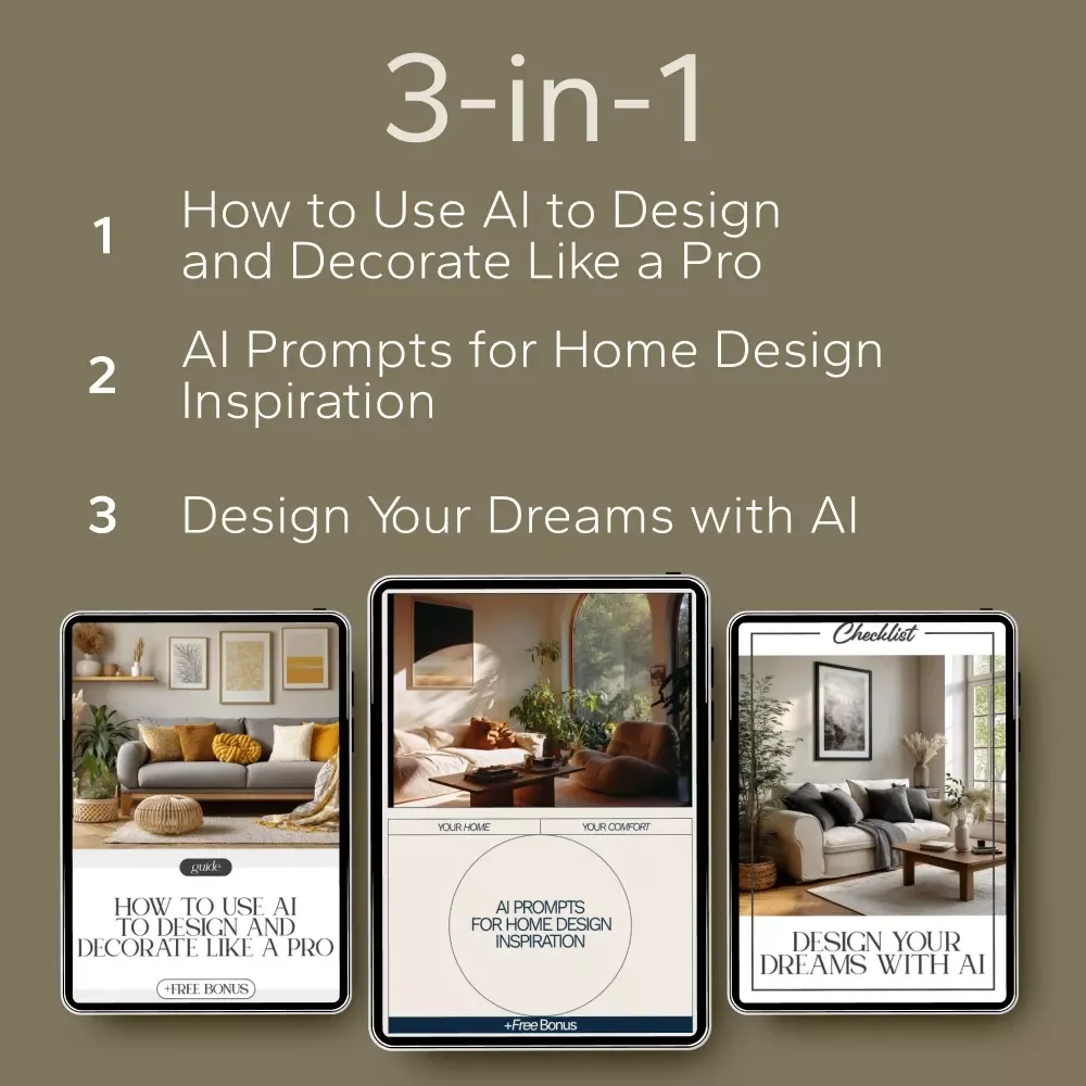 Using AI to Spark Home Styling Ideas: 3-in-1 Bundle for AI Home Design Inspiration