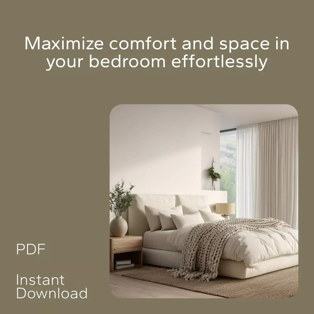 Organizing Your Bedroom for Comfort and Space - 3 in 1 Digital Bundle