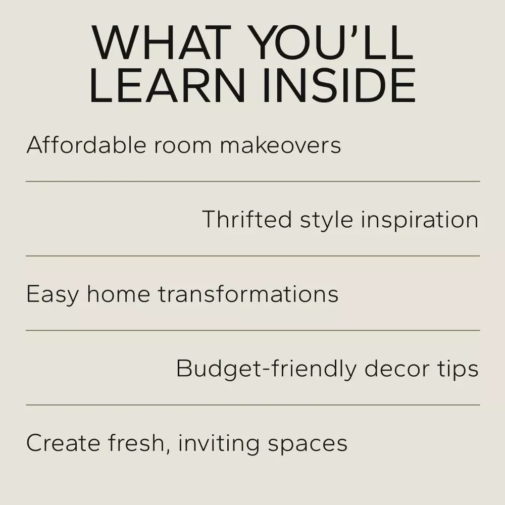 Affordable Ideas for a Fresh-Looking Room: 3 in 1 Bundle - Budget Bliss, Thrifted Style, Home Transformation