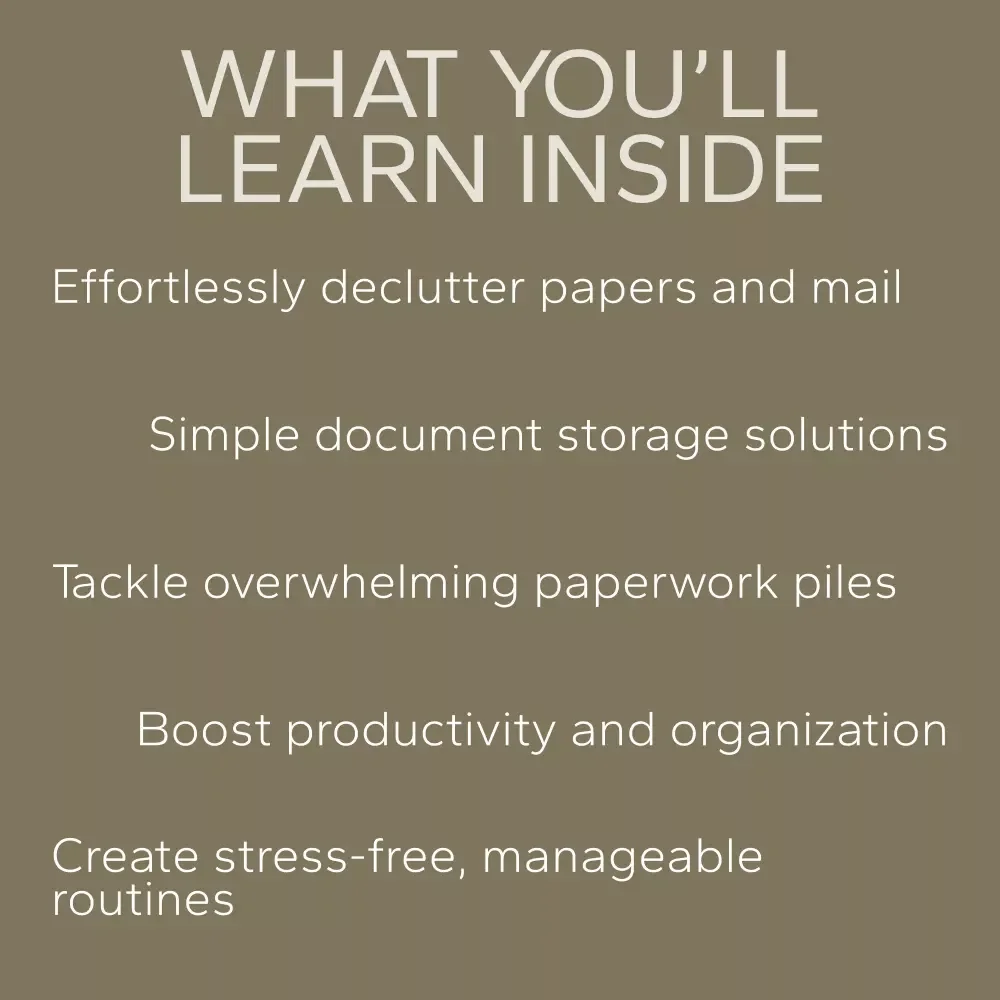 Smart Routines for Paper and Mail Control: 3 in 1 Bundle for Decluttering