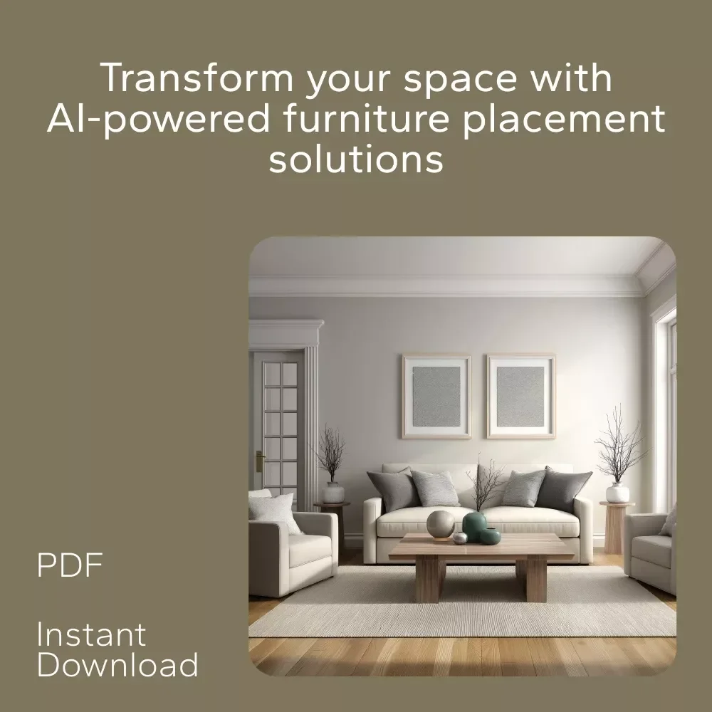 AI-Powered Solutions for Balanced Furniture Placement | 3-in-1 Bundle of Guides, eBooks, and Checklists
