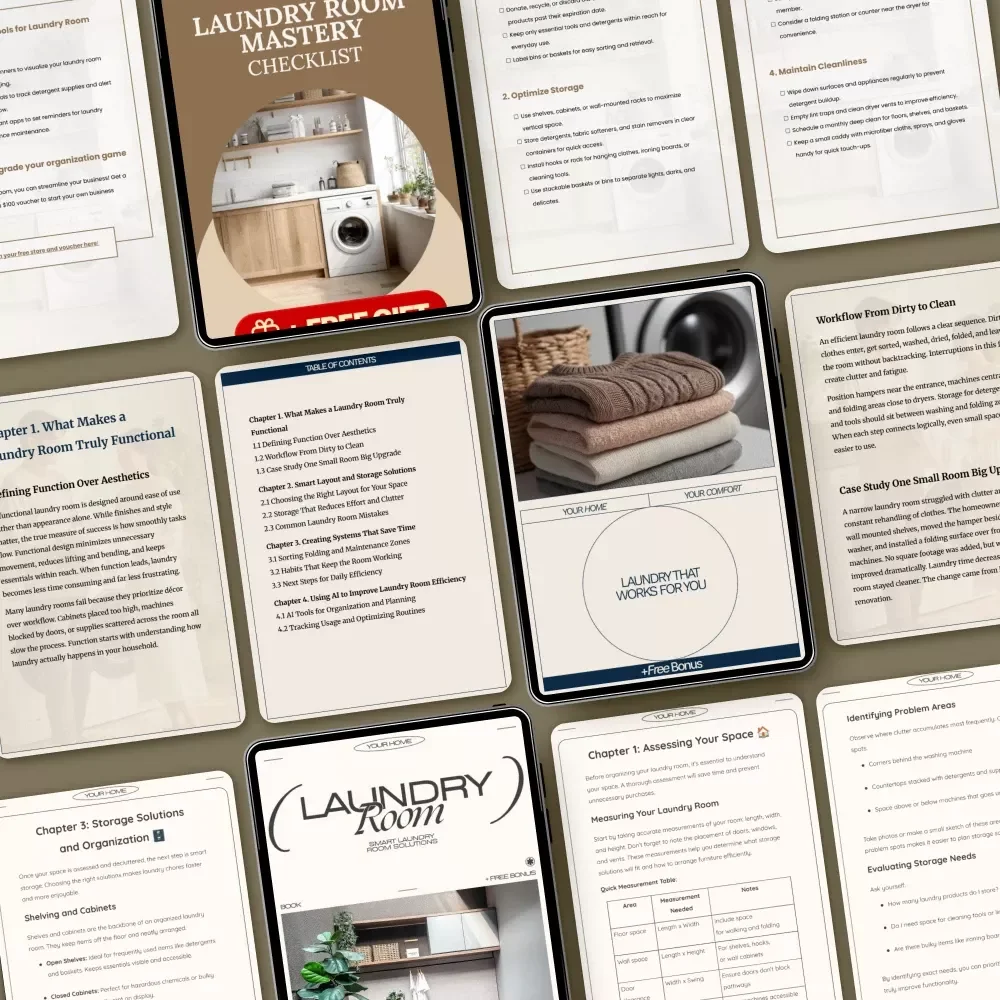 Designing a Laundry Space That Actually Works: 3-in-1 Digital Download Bundle