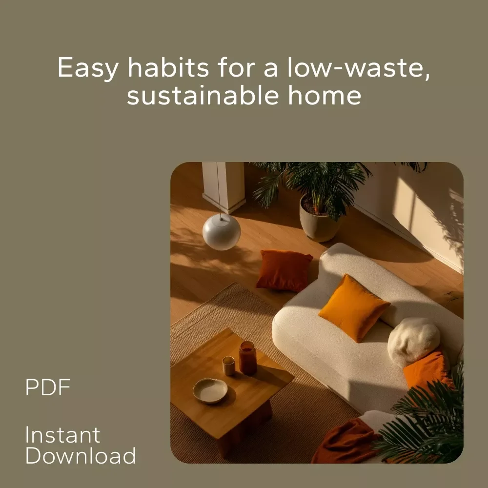 Simple Habits for a Lower-Waste Home: 3-in-1 Digital Bundle - Guides, eBooks & Checklists