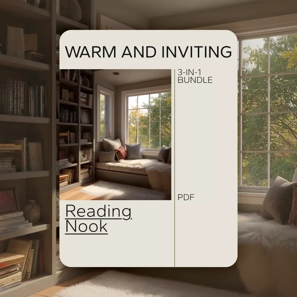 Creating a Warm and Inviting Reading Nook – 3 in 1 Bundle for Cozy Spaces