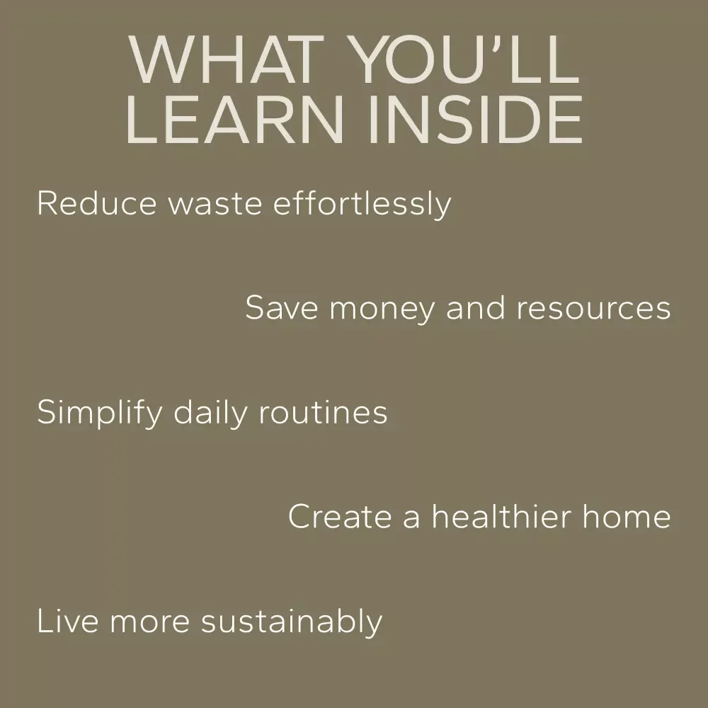 Simple Habits for a Lower-Waste Home: 3-in-1 Digital Bundle - Guides, eBooks & Checklists