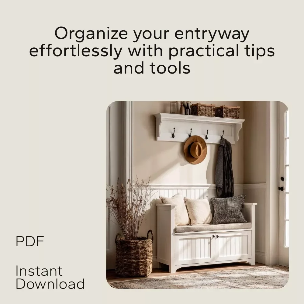 From Doorway to Drop Zone: Entryway Organization Bundle - 3 in 1 eBook, Checklist & Guide