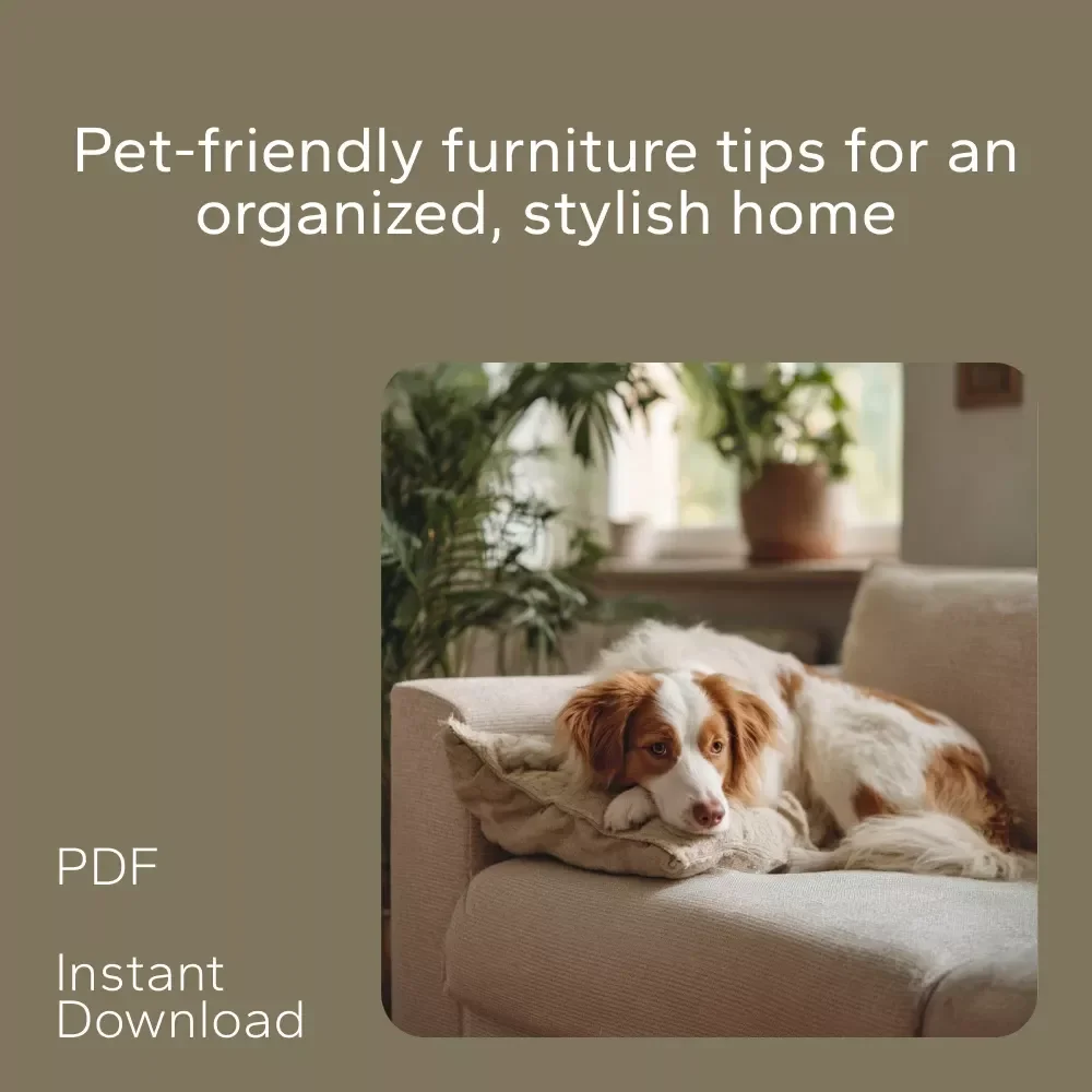 Pet-Friendly Furniture Layout Bundle: Guides, eBooks & Checklists for Organizing with Pets