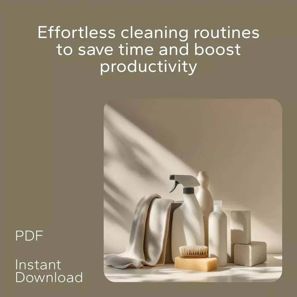 Smart Cleaning Routines That Actually Save Time: 4-in-1 Digital Bundle for Faster, Smarter Cleaning