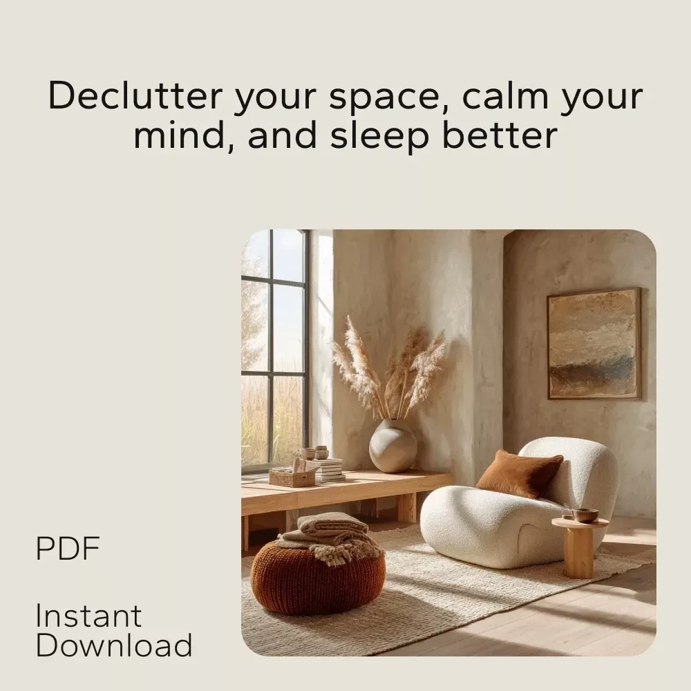 The No-Panic Declutter Toolkit: Digital Downloads for Calm and Clear Living Spaces