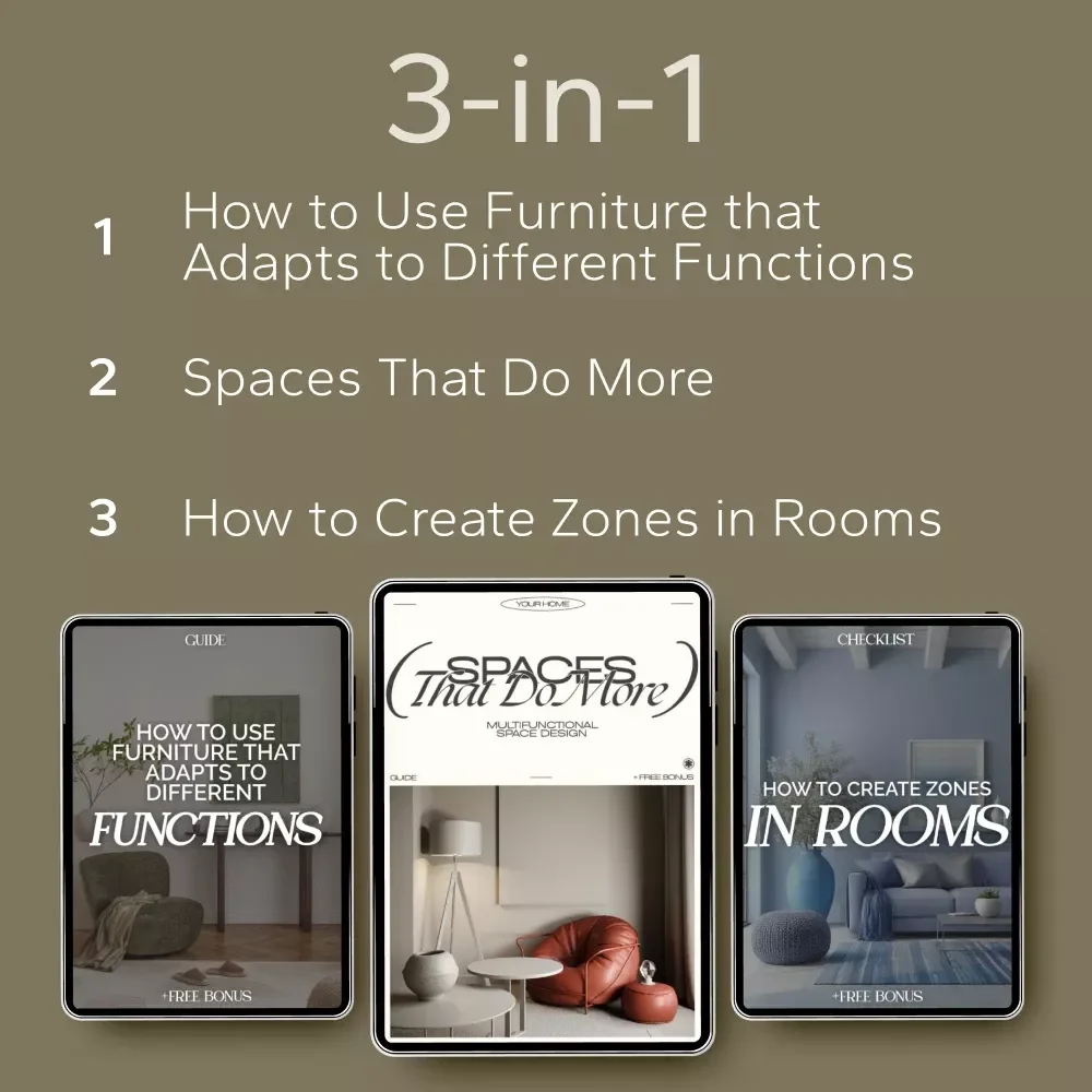 How to Design One Space for Many Uses: 3-in-1 Multifunctional Space Design Bundle