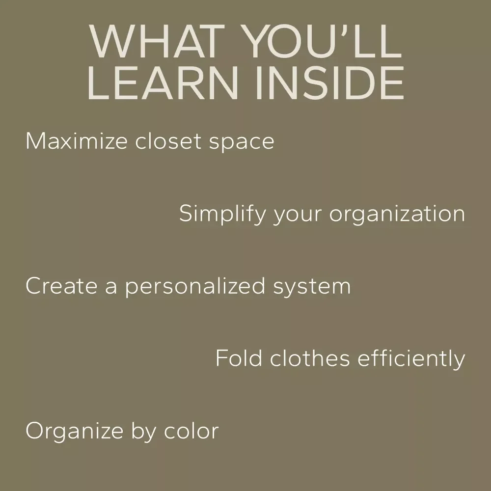 Everyday Closet Organization Bundle: Guides, Checklists & eBooks to Organize Your Closet