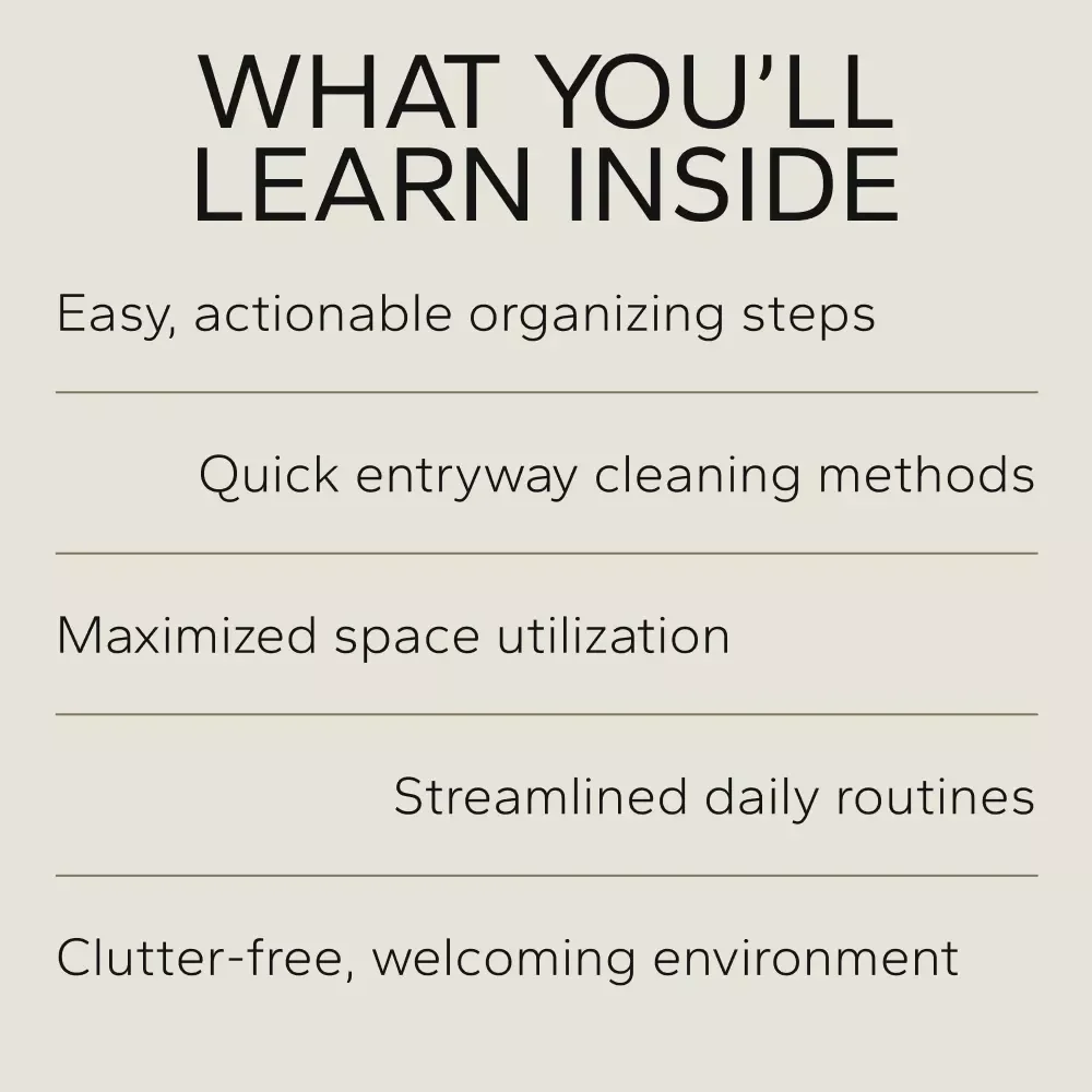From Doorway to Drop Zone: Entryway Organization Bundle - 3 in 1 eBook, Checklist & Guide