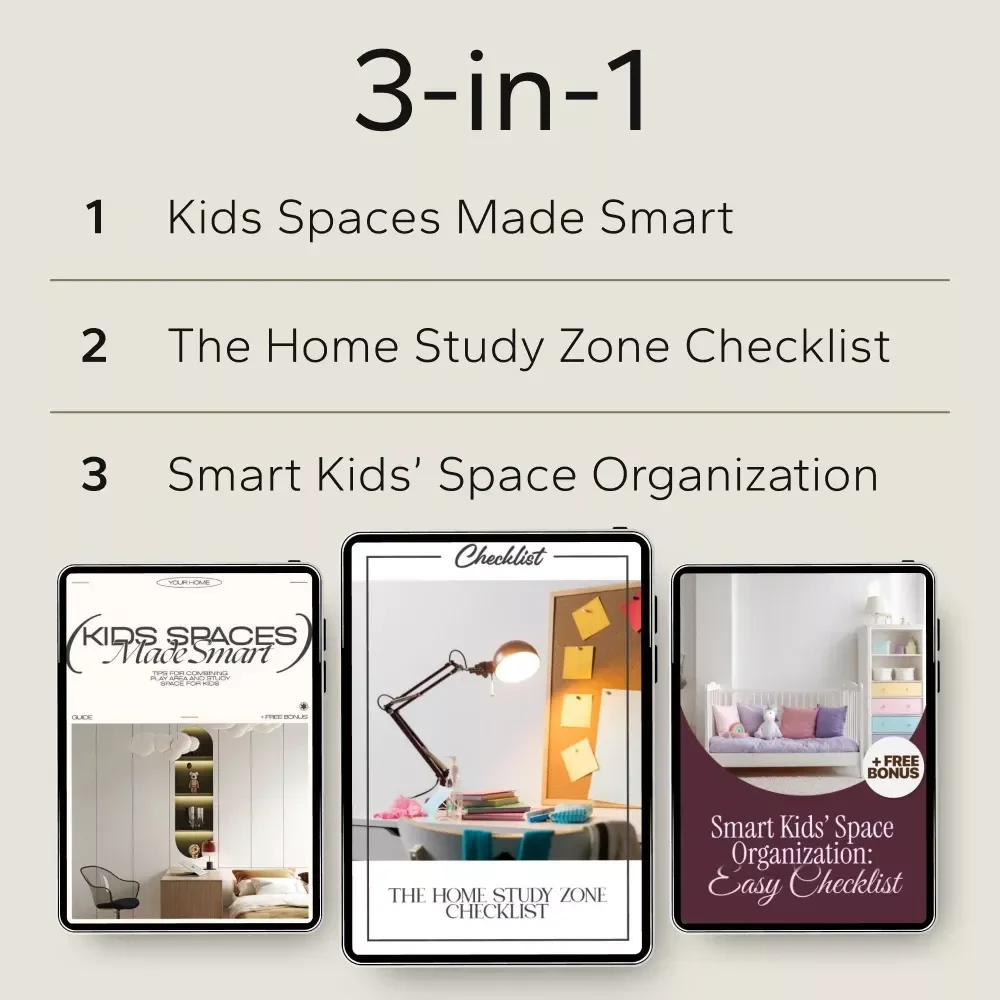 Creating Focused Learning Spaces at Home | 3-in-1 Digital Bundle for Kids' Study Zones