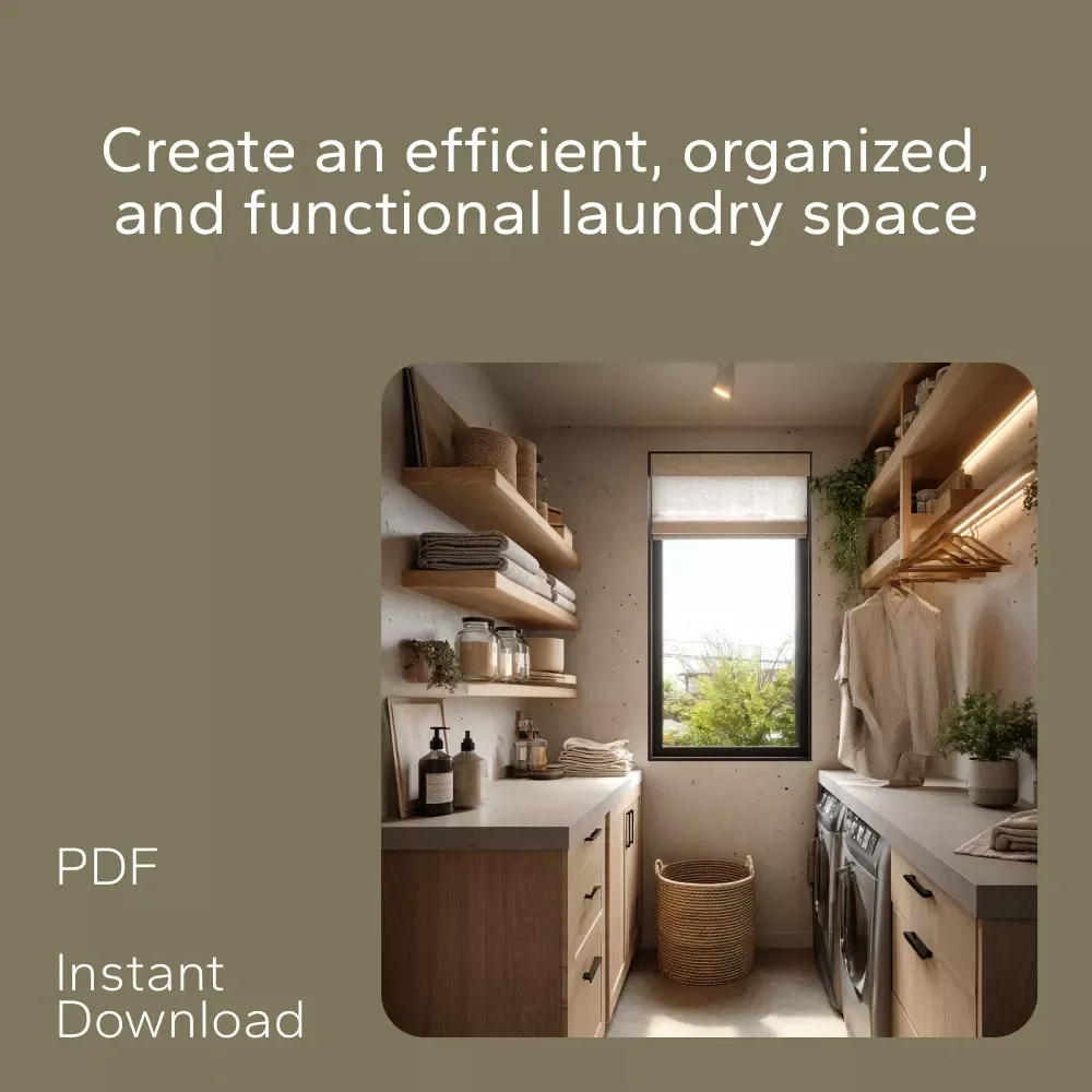 Designing a Laundry Space That Actually Works: 3-in-1 Digital Download Bundle