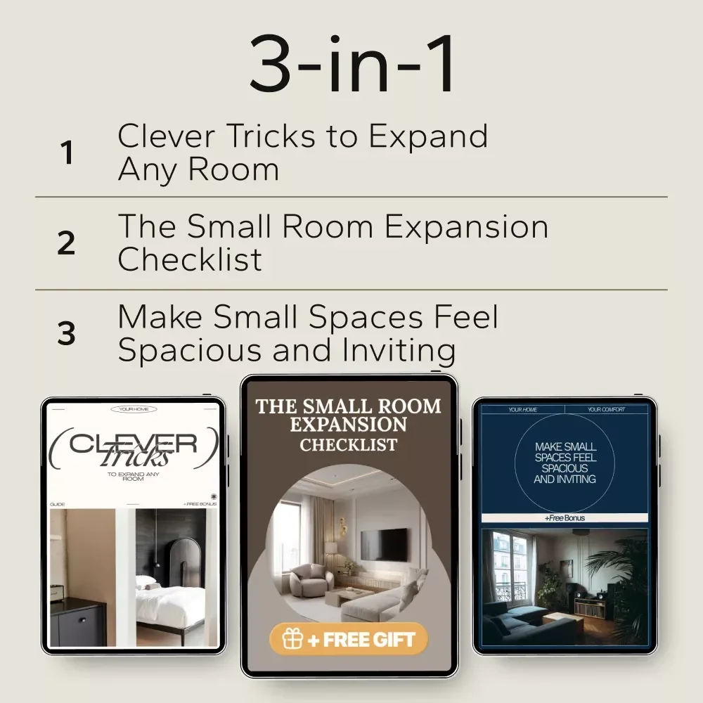 Making Small Rooms Feel Open and Balanced: 3-in-1 Bundle for Expanding Small Spaces