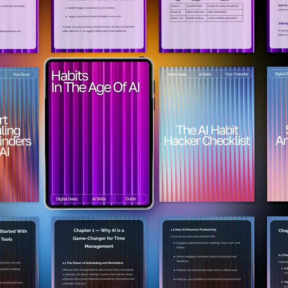 AI-Powered Consistency & Growth Bundle | ai tools for habit and routine tracking
