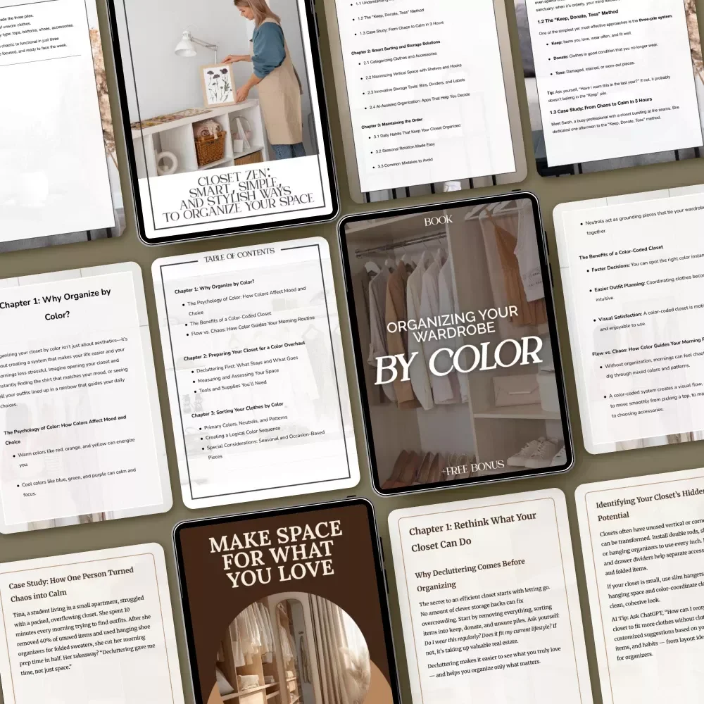 Everyday Closet Organization Bundle: Guides, Checklists & eBooks to Organize Your Closet