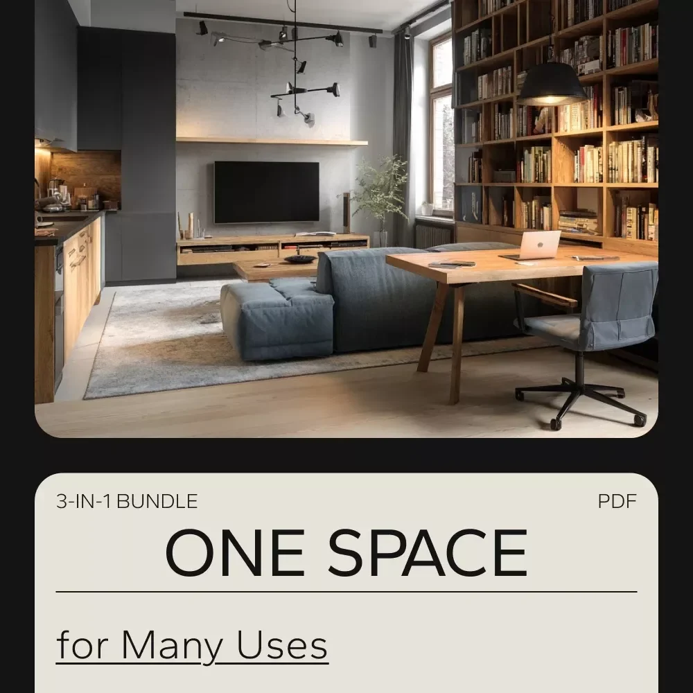 How to Design One Space for Many Uses: 3-in-1 Multifunctional Space Design Bundle