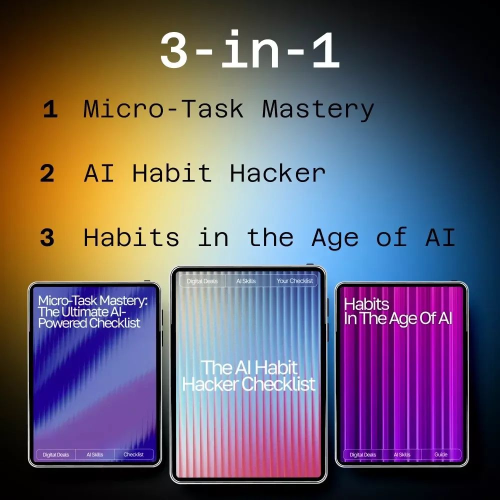 Personal Habits AI Bundle for Daily Consistency | ai tool for habit tracking