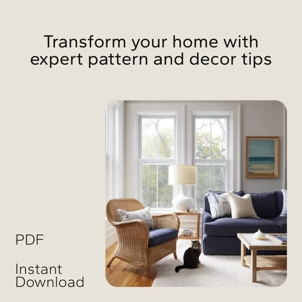 Pattern-Savvy Home Styling Bundle - 3 in 1: Mix Prints, Neutrals & Decor Like a Pro