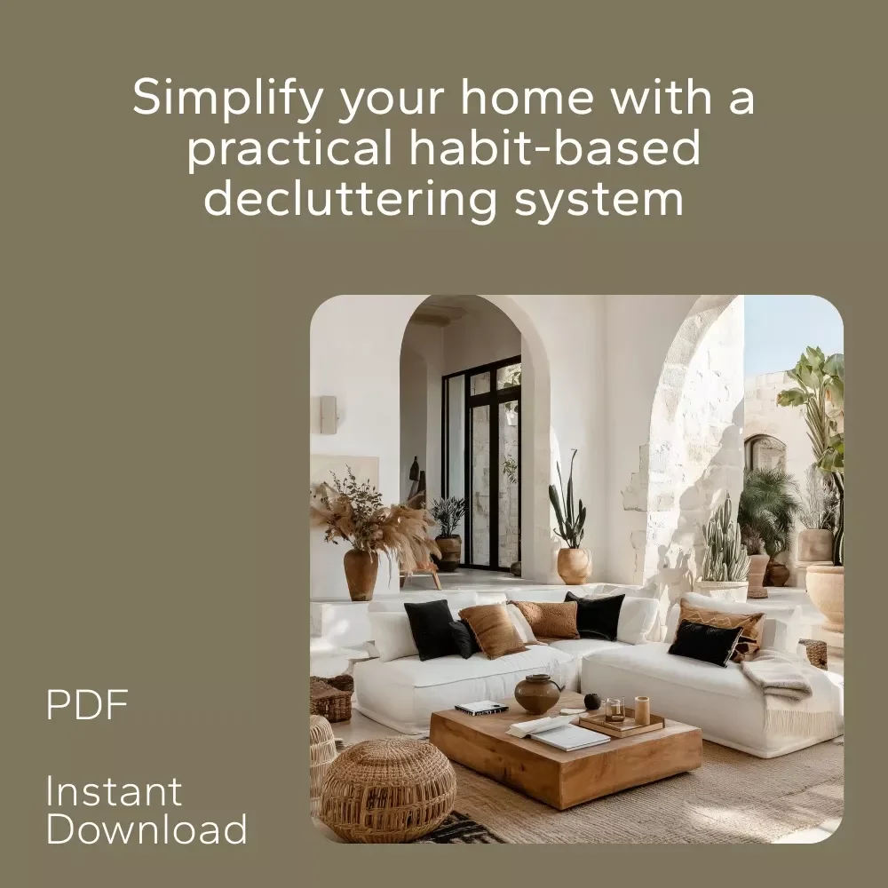 A Habit System for a Clutter-Free Home: 3-in-1 Bundle of Guides, Checklists & eBooks