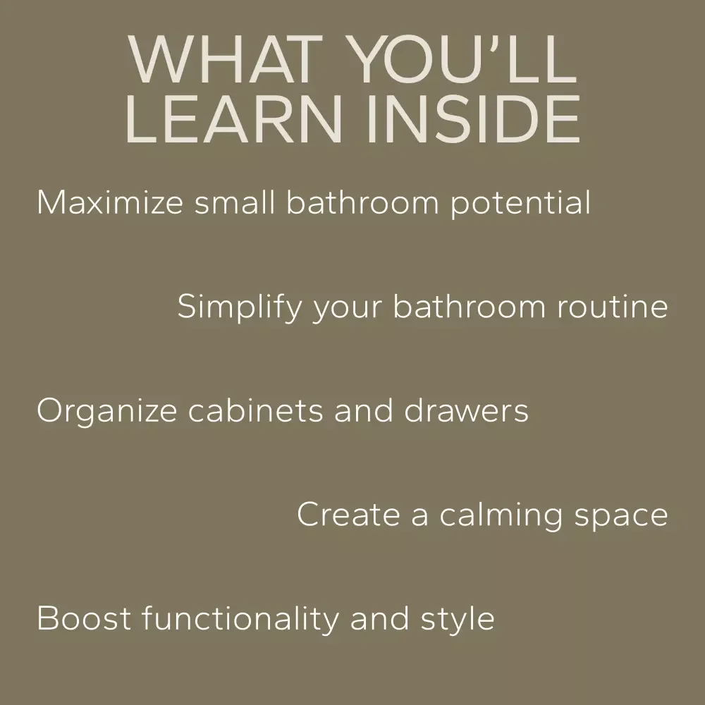 The Space-Smart Bathroom Organization Pack | 3-in-1 Digital Bundle for Small Bathroom Organization