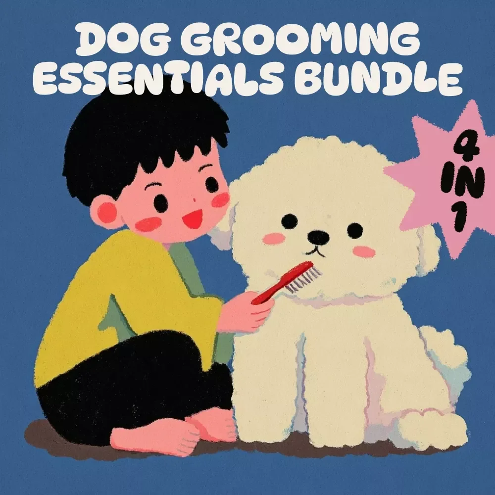 Dog Grooming Essentials Bundle – 4-in-1 Digital Download, Guides, eBook & Checklist for Dog Grooming Basics