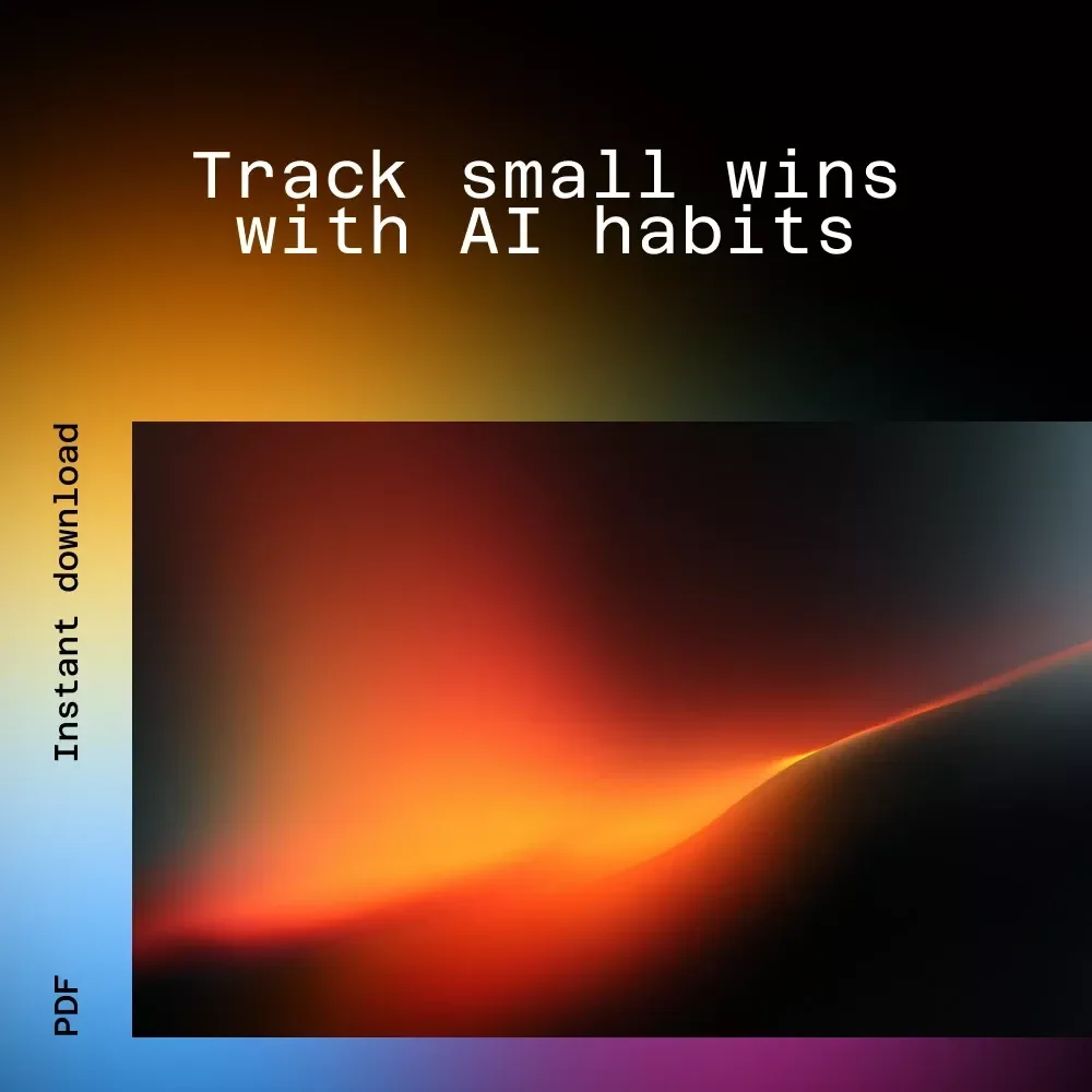 Daily Victory Tracking: AI Toolkit | AI Tracker for Small Wins 3-in-1 Bundle