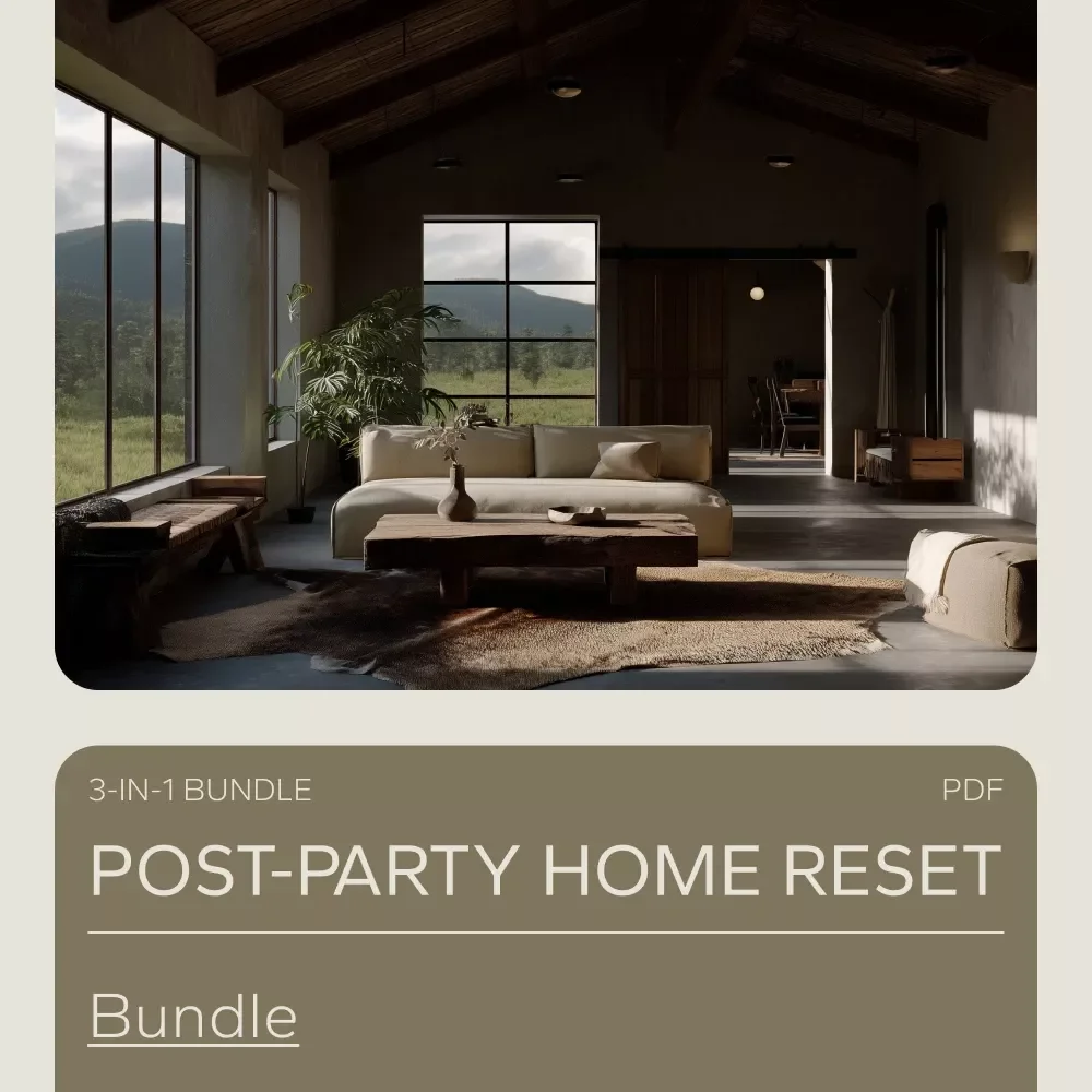 Post-Party Home Reset Bundle: Declutter, Clean & Organize After Hosting Guests