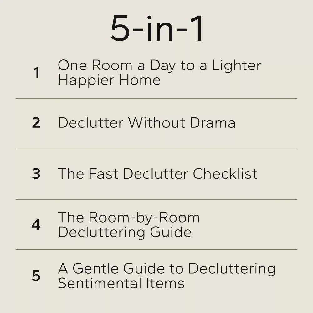 Room-by-Room Decluttering Toolkit: Your Complete Digital Bundle to Declutter Your Home