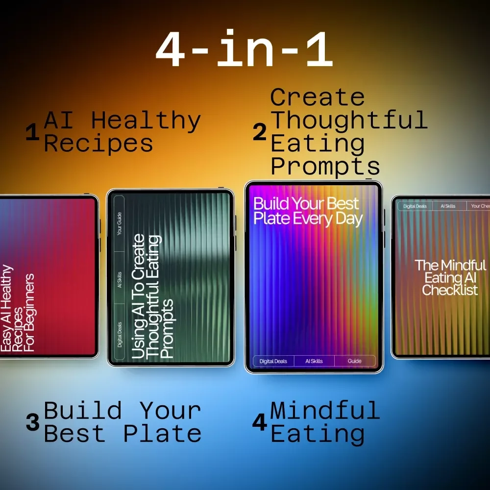 Eating Habits Reset Toolkit Using AI Prompts | AI Prompts for Mindful Eating Bundle
