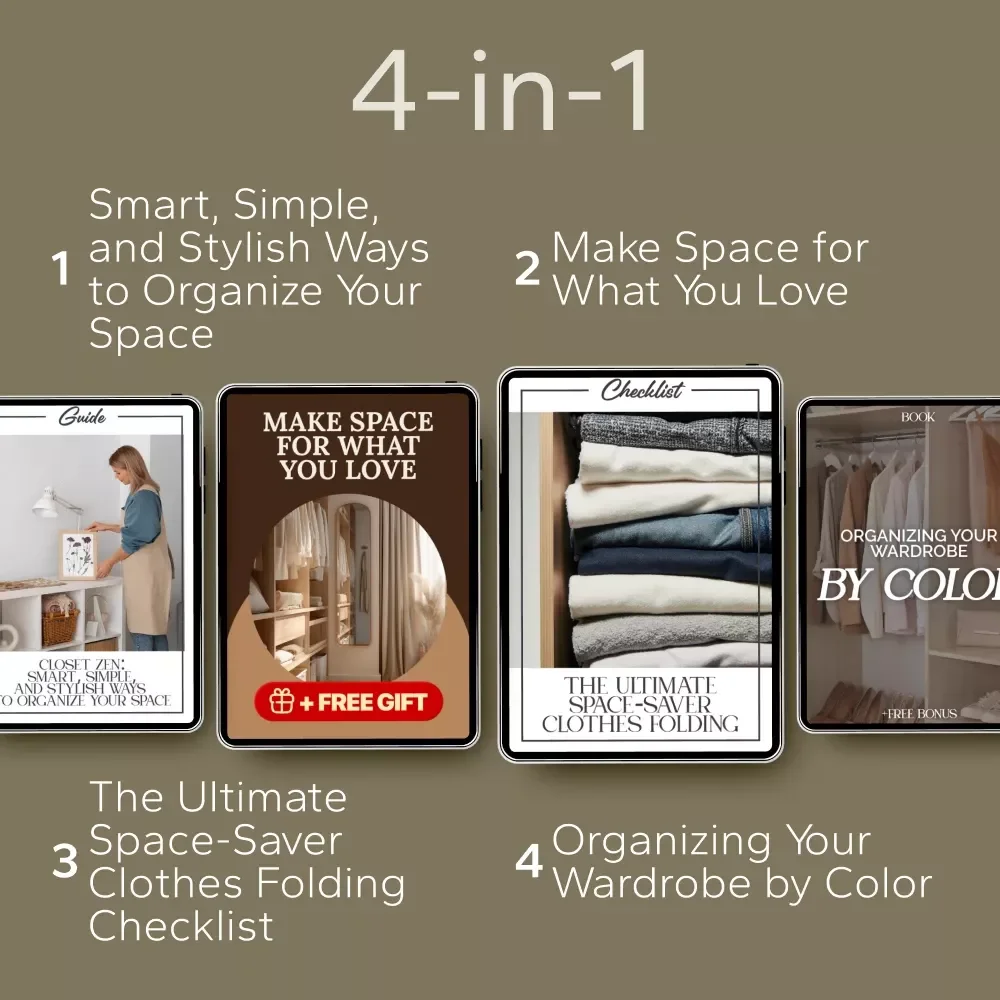 Everyday Closet Organization Bundle: Guides, Checklists & eBooks to Organize Your Closet