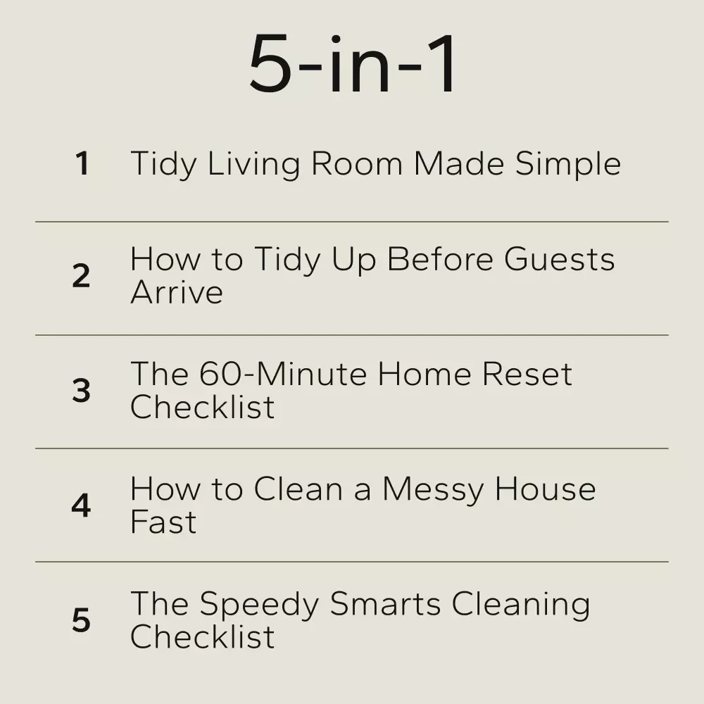 The Fast Declutter System for Busy Hosts: Digital Bundle for Quick Clean Ups