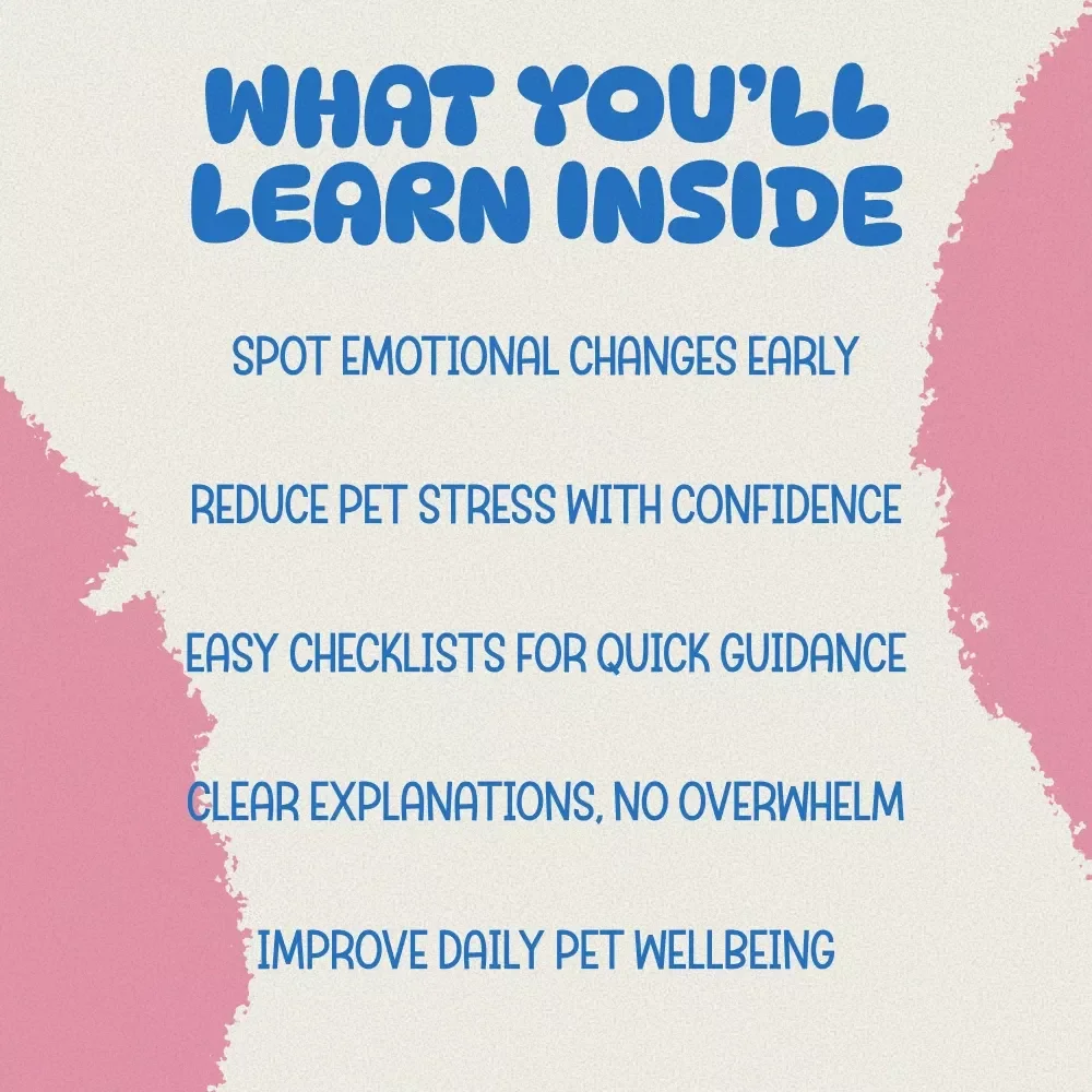 Stress Relief Toolkit for Pets – 3-in-1 Digital Bundle | Pet Stress Support, Spotting Feline Depression Guides & Checklist