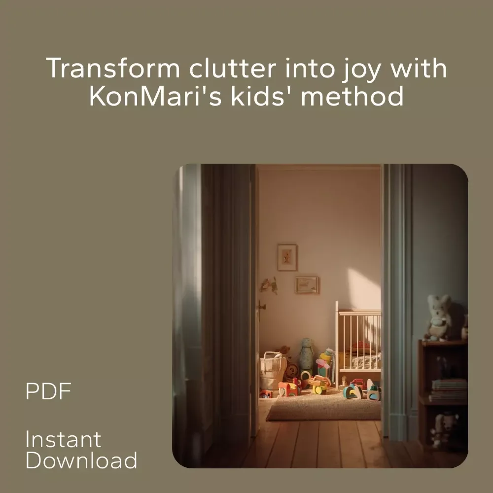 Toy Clutter Tamed with the KonMari Bundle – eBooks, Guides & Checklists for Kids' Rooms